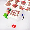 12pcs Flowers DIY Mini Round Diamond Painting Table Decor No Frame15x15cm