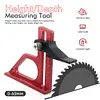 Adjustable Table Saw Depth Gauge 0-60mm Height Gauge for Table Saw Router
