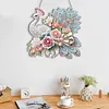 (US Local)Acrylic Special Shape Peacock 5D DIY Diamond Painting Dots Pendant for Window