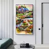 (US Local)Countryside - Flower Special Shaped Diamond Painting Kit(85*45cm)