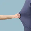 T-shirt en maille de soie glac&eacute;e &agrave; s&eacute;chage rapide