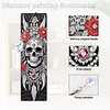 (US Local)8Pcs DIY Skull Diamond Painting Art Bookmarks with Crystal Pendants for Gift