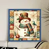 Xmas Snowman-11CT Stamped Cross Stitch 40*40cm