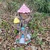 Outdoor courtyard garden solar tree house decoration ornaments