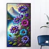 Diamond Painting -DIY Round Drill Green Mountain Flowers(40x70cm)