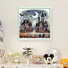 (Stamped/Counted) Halloween House-11CT Cross Stitch 50*50cm/19.69*19.69in