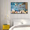 Peinture diamant de perceuse ronde en filet &eacute;toile de mer-40 * 60cm (grande taille)