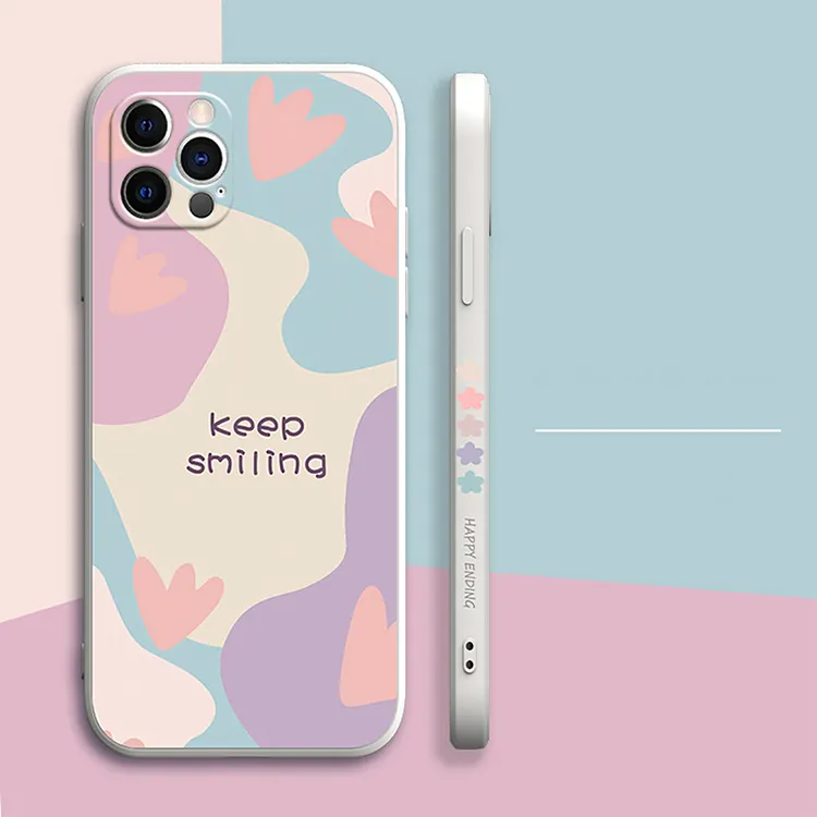 Flower Side Pattern Phone Case for iPhone