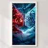 (US Local)Tiger-11CT Stamped Cross Stitch Kit(40x70cm)