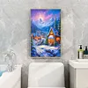 >SALE<5D DIY Full Round Drill Diamond Painting Christmas Night Home Decor 40x60cm
