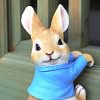 Ornement suspendu de lapin de dessin anim&eacute; de jardin