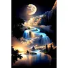 (US Local)Paint By Numbers Kit On Canvas DIY Oil Art Moon Picture Home Wall Decor40x60cm