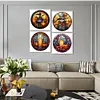 4Pack Halloween-Full Round Diamond Painting(30x30cm)