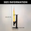 [US Local Warehouse] 50.79in Pellet Stove with Glass Tube Pellet Patio Heater with Table Wood Burning Stove Smokeless Firepit for Camping Beach Garden Balcony