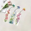3Pcs Special Shape Flowers 5D DIY Diamond Painting Bookmark with Pendants