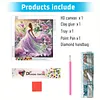 Lily Dancing Girl-Partial Special Shaped Diamond painting 30*30CM