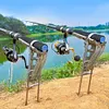Adjustable Fishing Rod Bracket Telescopic Spring Fish Pole Bracket Fishing Tools