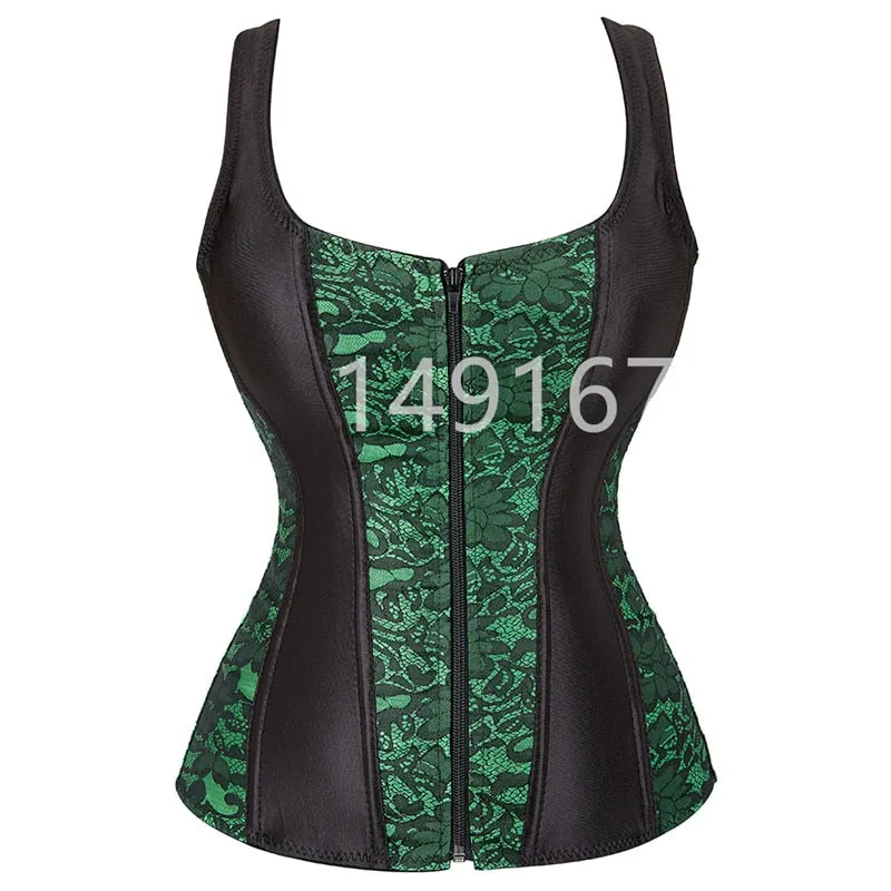 womens shoulder straps corset overbust top jacquard corset bustier exotic corselet lingerie brocade plus size costumes fashion