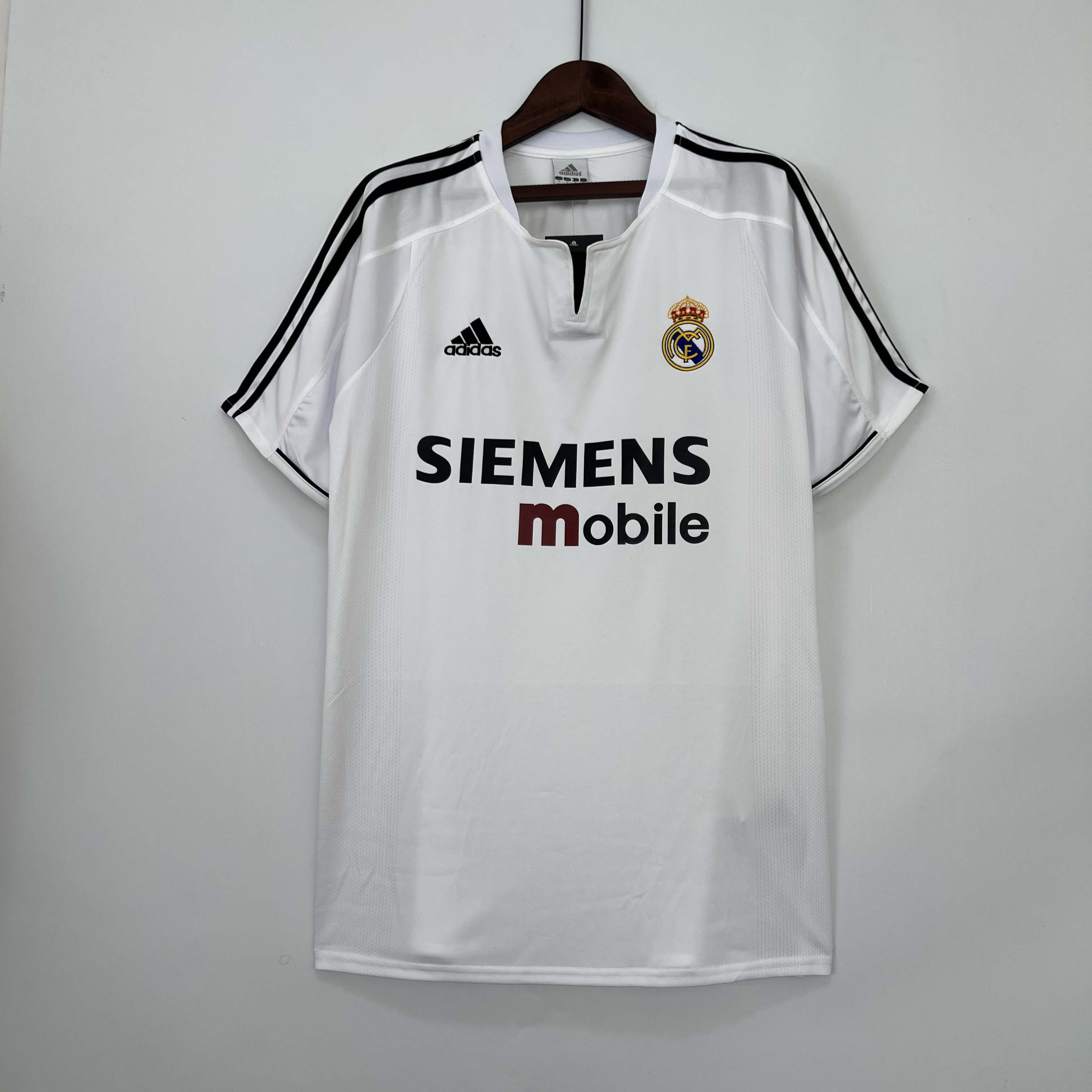 2003-2004 Retro Real Madrid Home Football Shirt 1:1 Thai Quality