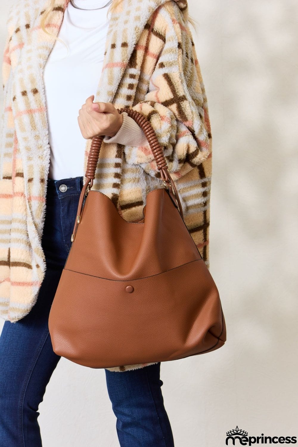 SHOMICO Vegan Leather Handbag with Pouch