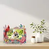 Acrylic Special Shape Cardinal and Flower Diamond Painting Picture Frame Kit