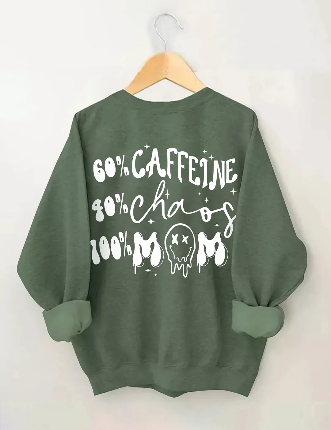 Caffeine And Chaos Mom Sweatshirt