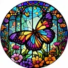 Butterfly - 14CT Counted Cross Stitch 40*40cm/15.75*15.75in(glass painting cross stitch)