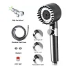High Pressure Shower Head Handheld Set 3 Modes Filter Shower Head with Hose/Bracket Replacement Cotton Filter
