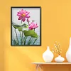 >SALE<Rhinestone DIY Art Diamond Painting Full Round Drill 5D Dragonfly Lotus Kit