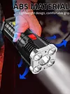 5COB+LED 500LM Portable Flashlight USB Rechargeable Power Display Torch