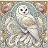 Diamond Painting-DIY Full Round Drill Owl(40x40cm)