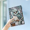 (US Local)5D DIY Owl Diamond Art Painting Notebook Kit Crystal Notepad Sketchbook Gifts