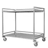 [US Local Warehouse] Heavy Duty Rolling Utility Cart with Wheels Handle 660lbs Capacity Rolling Cart