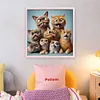 Funny Cat-11CT Stamped Cross Stitch 40*40cm