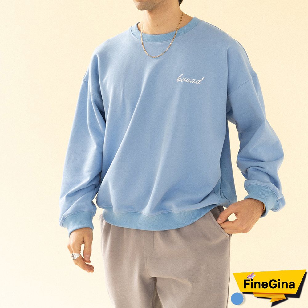 Blue Fashion Modern Casual Long Sleeve Sweatshirt