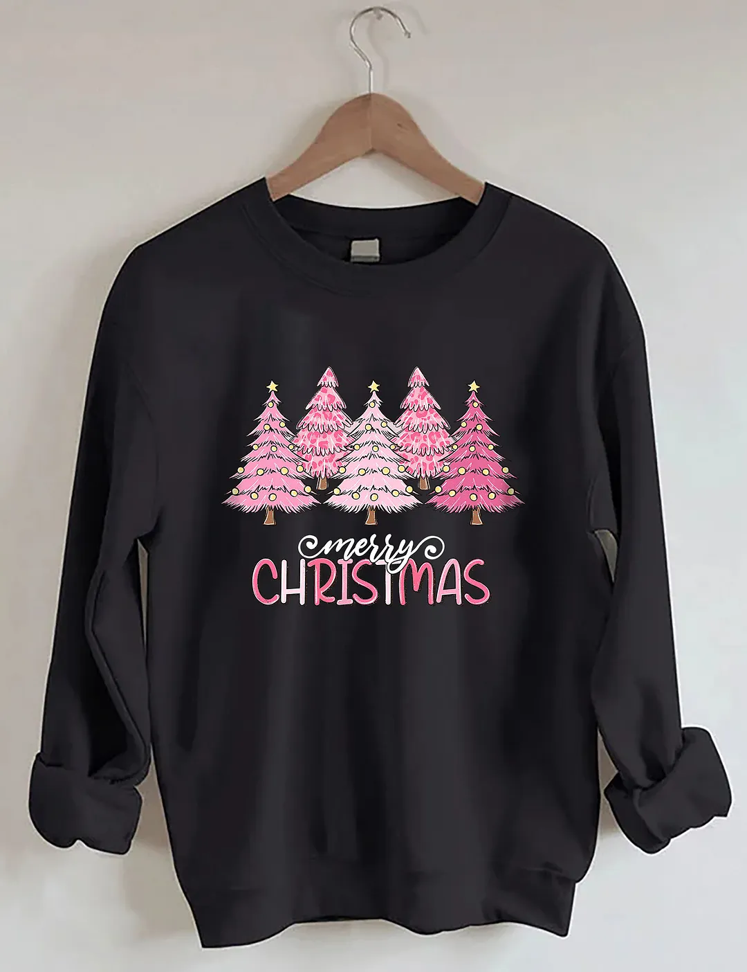 Pink Tree Christmas Sweatshirt