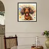 (US Local)Paint By Numbers Kit On Canvas DIY Oil Art Dachshund Picture Home Decor40x40cm