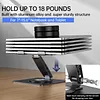 Aluminum Alloy Tablet Laptop Desktop Stand with 12-port Docking Station, Liftable, 360-degree Rotation, 4K Screen Projection