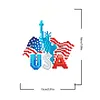 12pcs Independence Day 5D DIY Square Drill Diamond Painting Kits for Adults Beginners Home Decor Diamonds Paintings Gem Art 5.91x7.09in