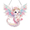 >SALE<Single-Side Dragon Diamond Art Hanging Pendant for Office Decor (White Wings)