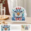 Acrylic American Flag Eagle 5D DIY Diamond Art Paper Towel Storage Rack Decor