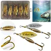 10pcs Boxed Metal Spoon Spinner Fishing Lure Artificial Bait Gift for Men Father