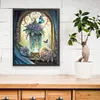 (Big Size) Vase And Butterfly In Garden - 14CT Stamped Cross Stitch 50*60cm/19.69*23.62in