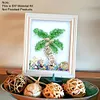 DIY Resin Beach Art Craft Kit with Frame, Resin Art Sea Glass Craft, Ocean Color Design, Materials for Adults Home Decor Desk Display, Ocean Themed DIY Kit Set and Creative Birthday Gift