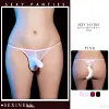 Men's Sexy Underwear Two Way High Stretch Thin Glossy Silk with Elephant Nose Bag Brief Thong Young Bo