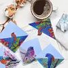 4pcs DIY Rhinestones Mosaic Diamond Painting Corner Bookmark Kit