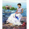 【Limited Stock Sale】(Big Size)White Beauty-Paint by Numbers Acrylic Painting 50*60CM