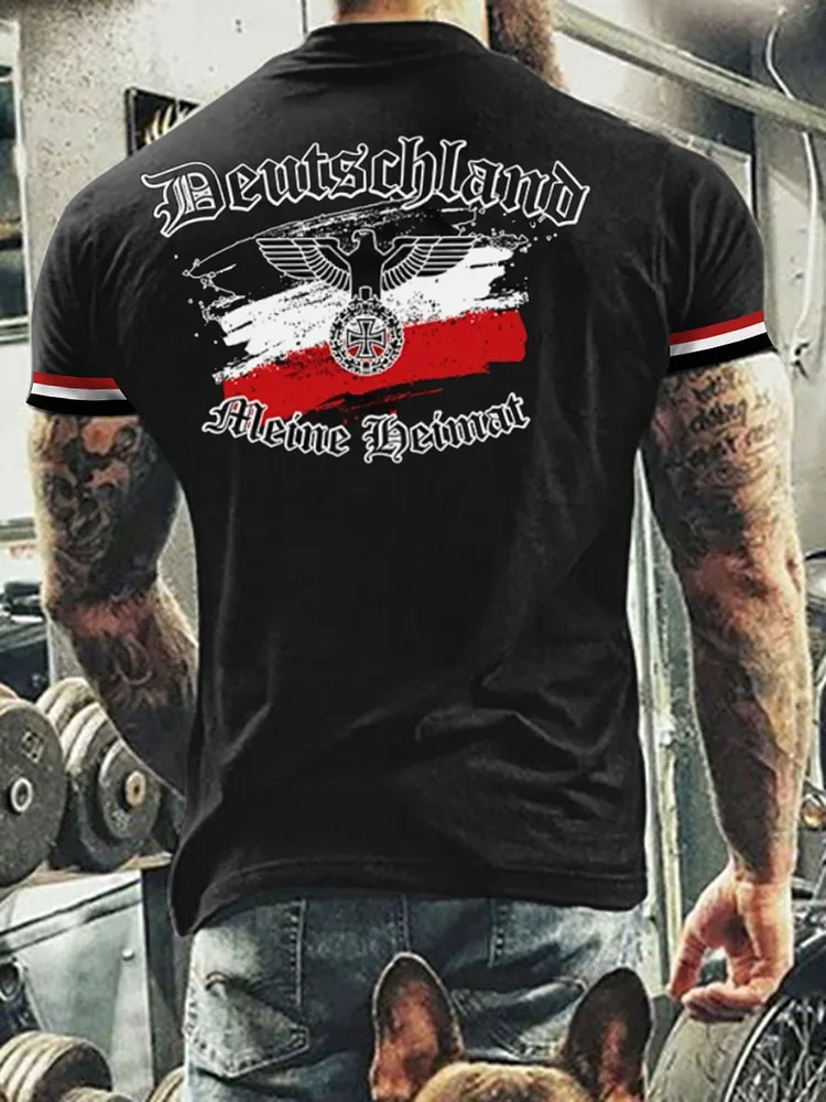 Bedrucktes T-Shirt f&uuml;r Herren Ost deutschland Meine Heimat