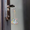 (US Local)PET Double Sided Special Shaped Easter Alphabet DIY Diamond Painting Keychain