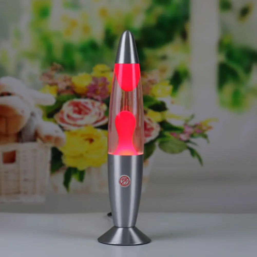 25W Jellyfish LED Bedside Volcano Lava Night Light for Home Bedroom (Red)